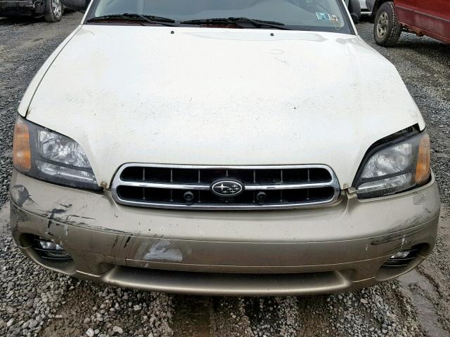 4S3BH675827640411 - 2002 SUBARU LEGACY OUT WHITE photo 9