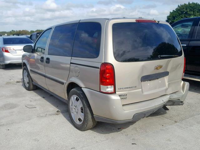 1GNDU23WX7D195634 - 2007 CHEVROLET UPLANDER L 棕色 照片 3