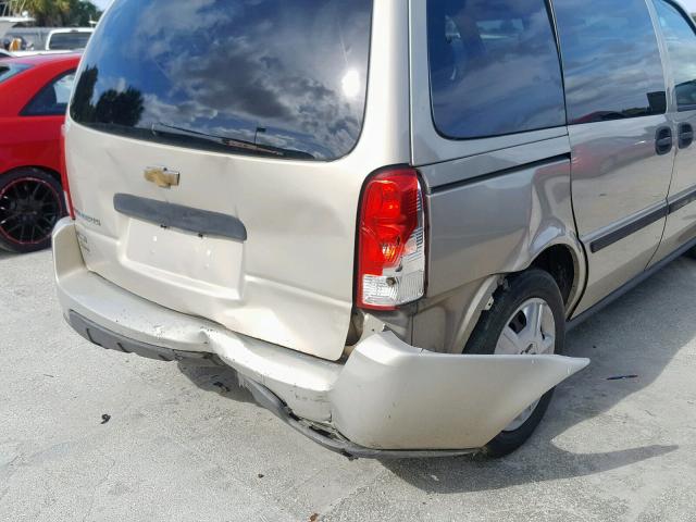 1GNDU23WX7D195634 - 2007 CHEVROLET UPLANDER L 棕色 照片 9
