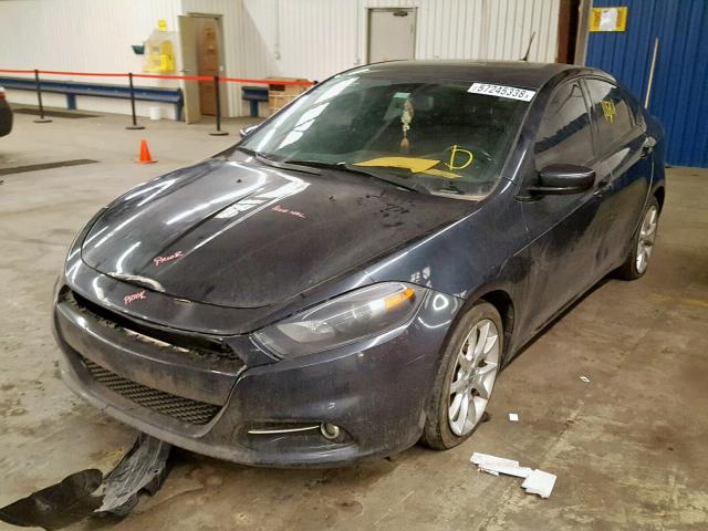 1C3CDFBA4DD336103 - 2013 DODGE DART SXT GRAY photo 2