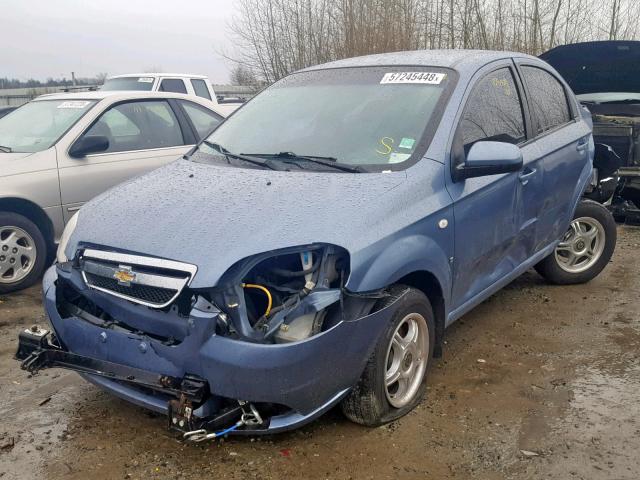 KL1TD56607B054558 - 2007 CHEVROLET AVEO BASE ლურჯი ფოტო 2