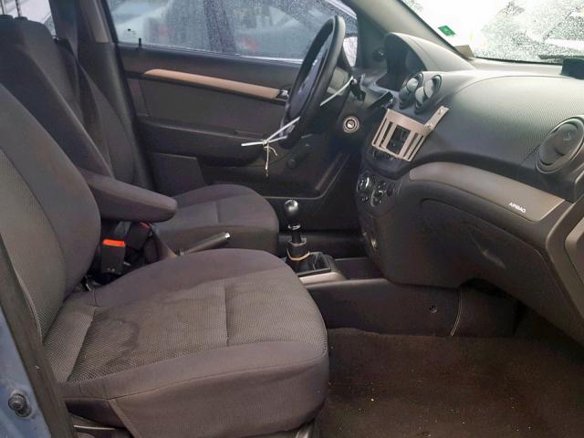 KL1TD56607B054558 - 2007 CHEVROLET AVEO BASE ლურჯი ფოტო 5