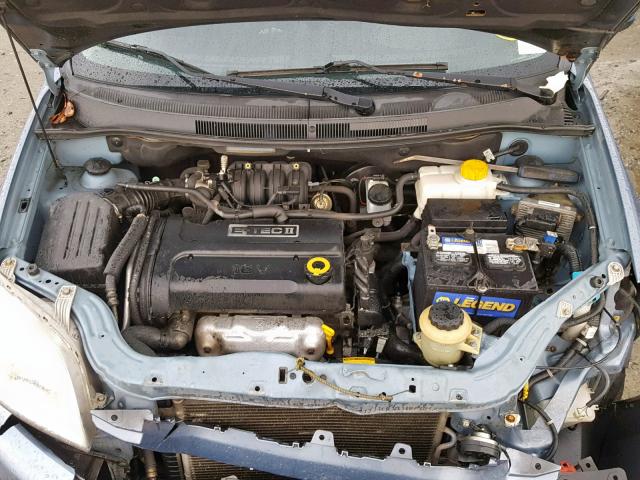 KL1TD56607B054558 - 2007 CHEVROLET AVEO BASE ლურჯი ფოტო 7