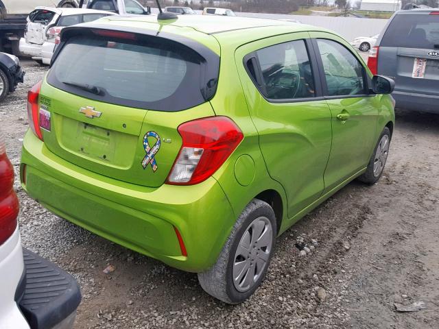 KL8CB6SA7GC622385 - 2016 CHEVROLET SPARK LS GREEN photo 4