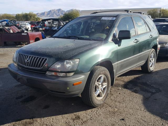 JT6HF10U8Y0155375 - 2000 LEXUS RX 300 GREEN photo 2