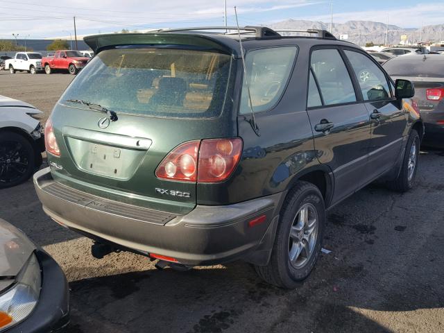 JT6HF10U8Y0155375 - 2000 LEXUS RX 300 GREEN photo 4