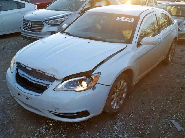 1C3CCBBGXDN531939 - 2013 CHRYSLER 200 TOURIN WHITE photo 2