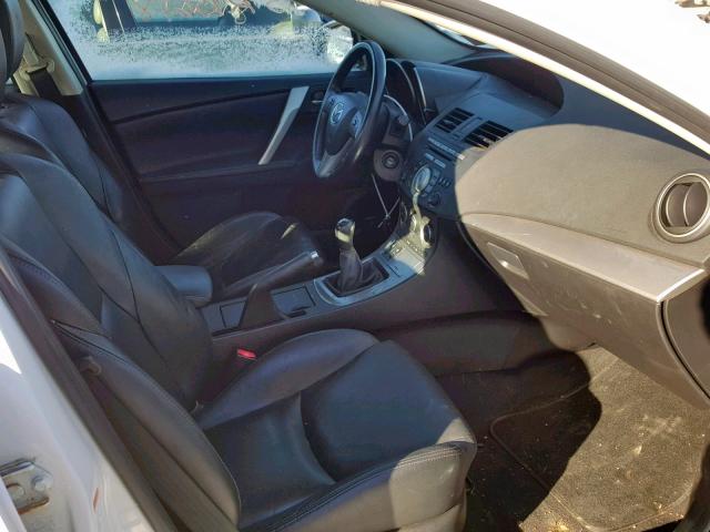 JM1BL1S6XA1137420 - 2010 MAZDA 3 S WHITE photo 5