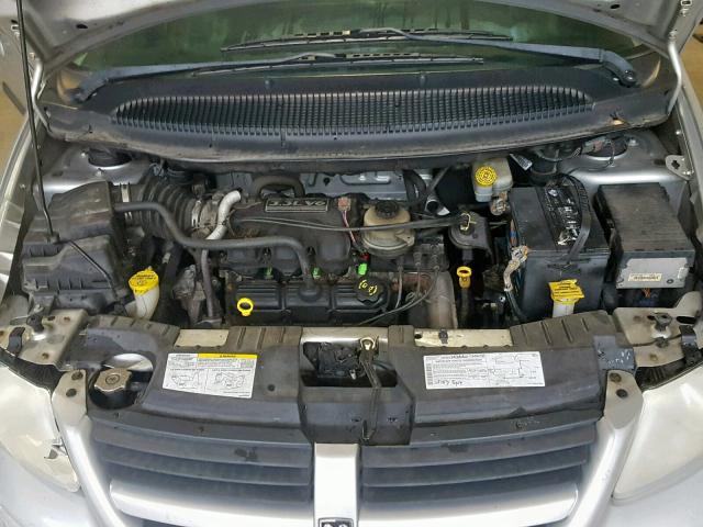 1D4GP45R35B346518 - 2005 DODGE CARAVAN SX SILVER photo 7