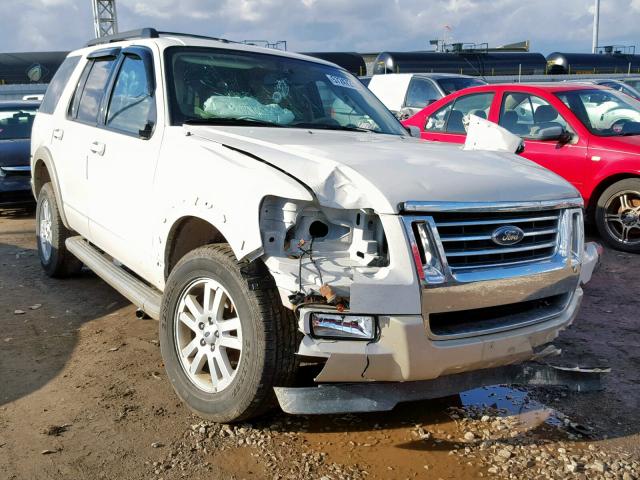 1FMEU7EE8AUA70648 - 2010 FORD EXPLORER E WHITE photo 1