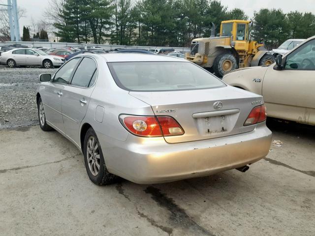 JTHBF30G030139456 - 2003 LEXUS ES 300 SILVER photo 3