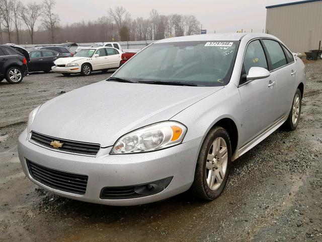 2G1WC57M491160660 - 2009 CHEVROLET IMPALA 2LT SILVER photo 2