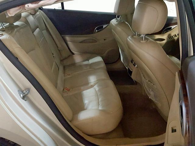 1G4GC5EG8AF289860 - 2010 BUICK LACROSSE C BEIGE photo 6