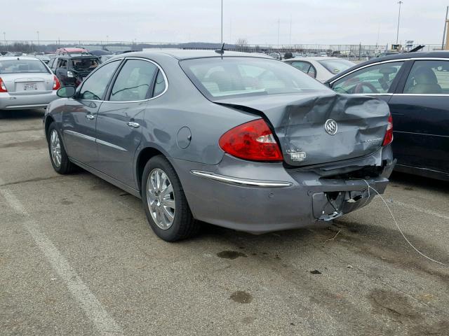 2G4WD582781139071 - 2008 BUICK LACROSSE C GRAY photo 3