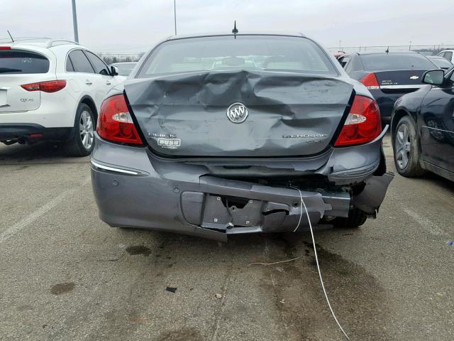 2G4WD582781139071 - 2008 BUICK LACROSSE C GRAY photo 9