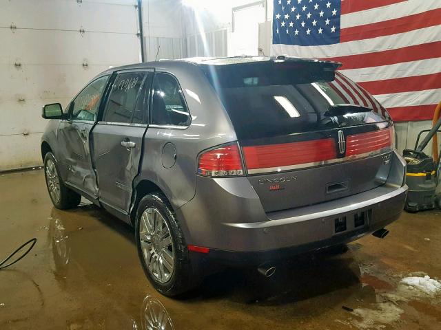 2LMDU88C59BJ05776 - 2009 LINCOLN MKX GRAY photo 3