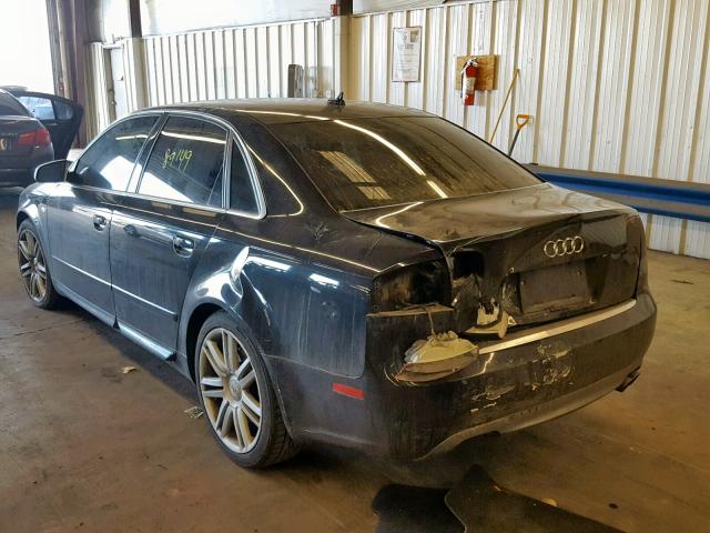 WAUGL78E57A194850 - 2007 AUDI NEW S4 QUA BLACK photo 3