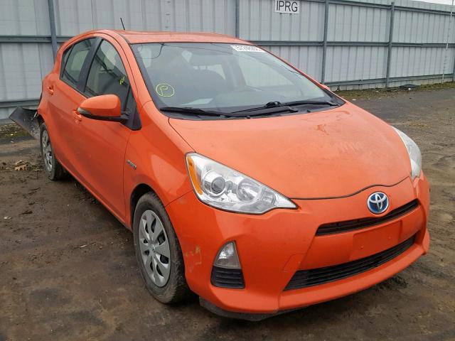 JTDKDTB36C1026929 - 2012 TOYOTA PRIUS C ORANGE photo 1