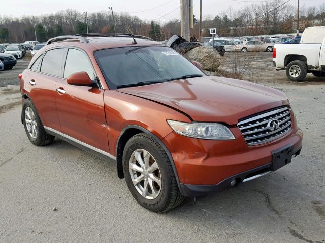 JNRAS08W48X208070 - 2008 INFINITI FX35 ORANGE photo 1