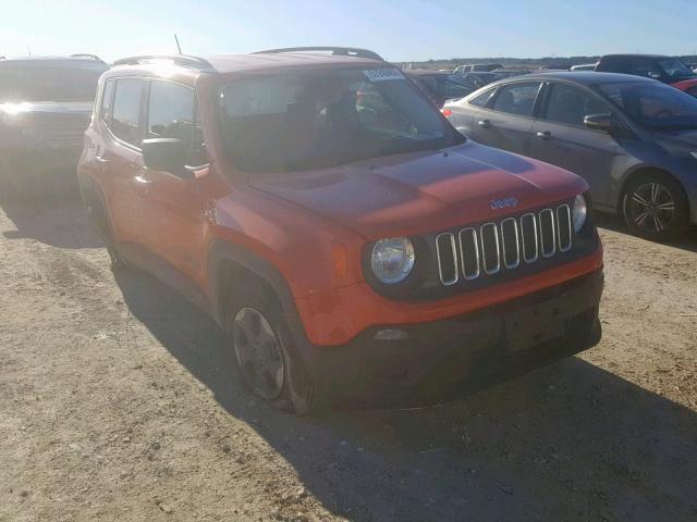 ZACCJAAB8HPF53890 - 2017 JEEP RENEGADE S ORANGE photo 1