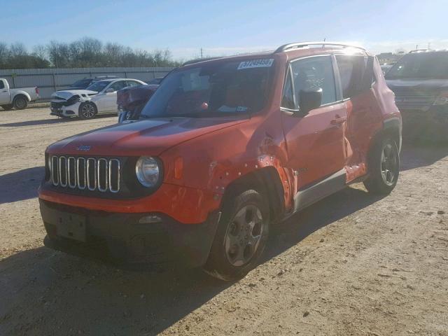 ZACCJAAB8HPF53890 - 2017 JEEP RENEGADE S Նարնջագույն լուսանկար 2