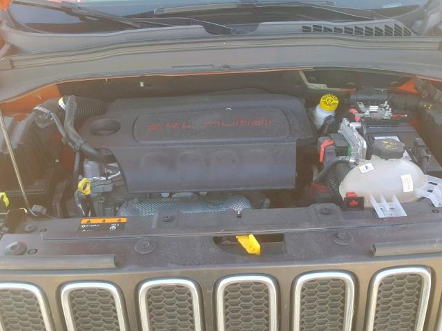 ZACCJAAB8HPF53890 - 2017 JEEP RENEGADE S Նարնջագույն լուսանկար 7