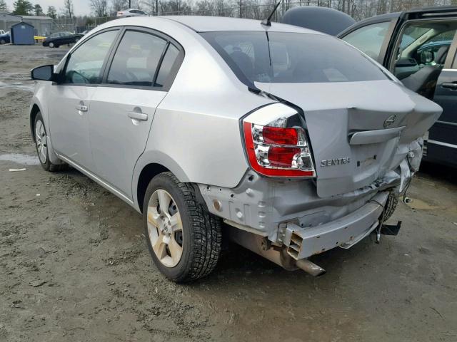 3N1AB61E18L625259 - 2008 NISSAN SENTRA 2.0 SILVER photo 3