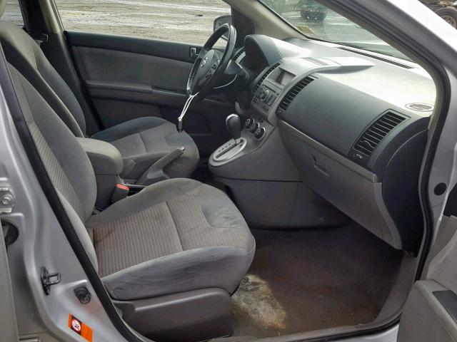 3N1AB61E18L625259 - 2008 NISSAN SENTRA 2.0 SILVER photo 5