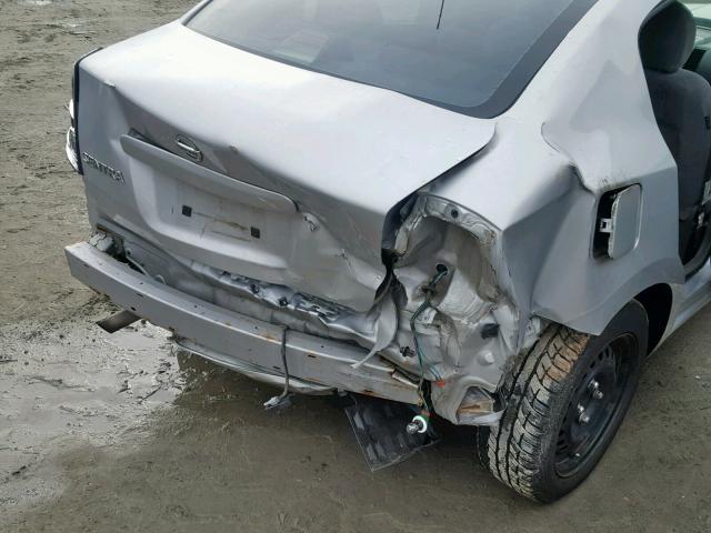 3N1AB61E18L625259 - 2008 NISSAN SENTRA 2.0 SILVER photo 9