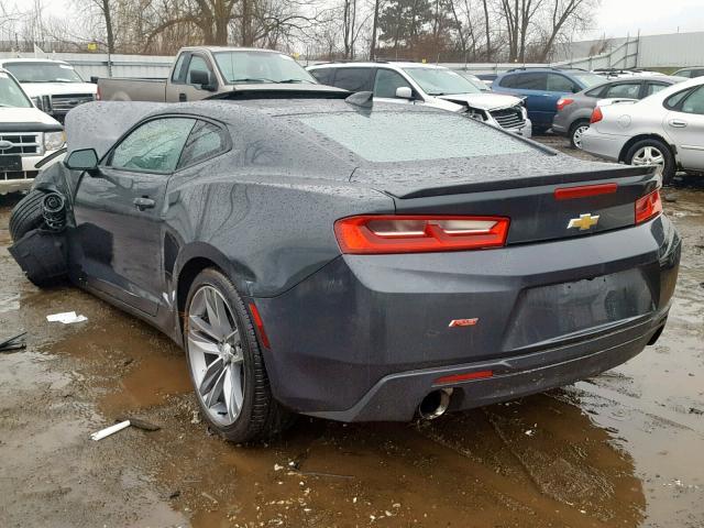 1G1FB1RSXH0207045 - 2017 CHEVROLET CAMARO LT GRAY photo 3