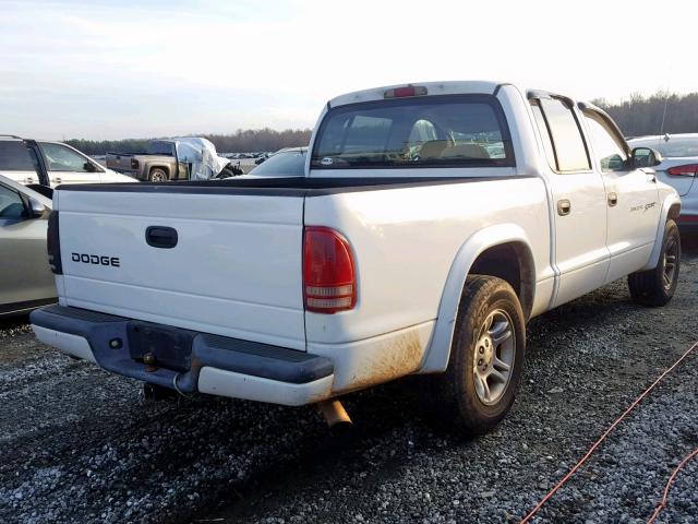 1D7HL38N23S120036 - 2003 DODGE DAKOTA QUA WHITE photo 4