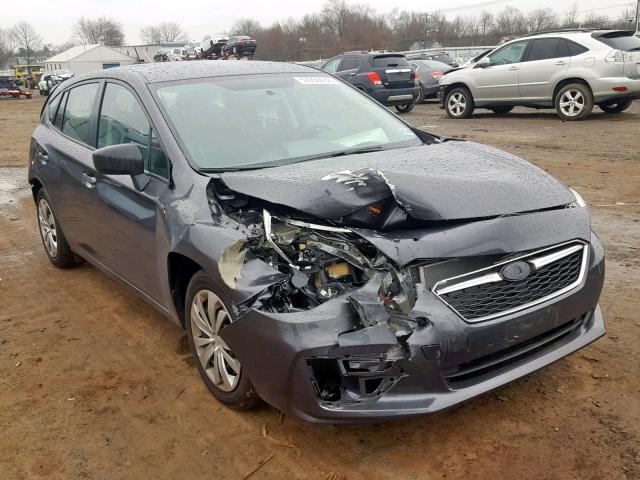 4S3GTAA66J3704296 - 2018 SUBARU IMPREZA GRAY photo 1