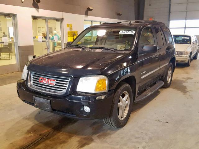 1GKDT13S862181264 - 2006 GMC ENVOY BLACK photo 2