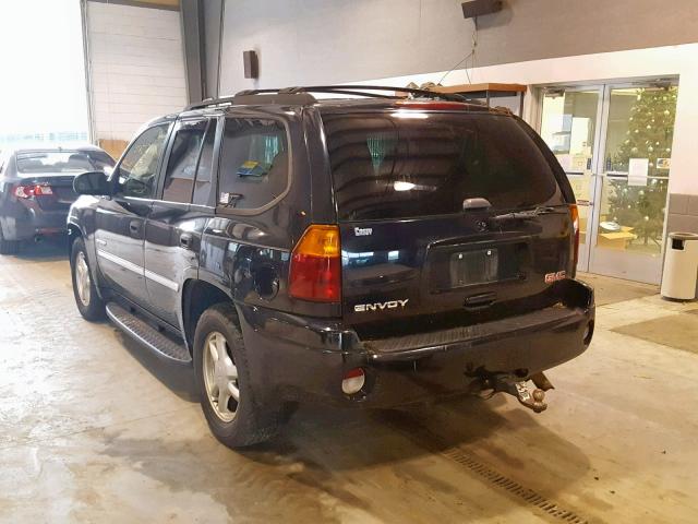 1GKDT13S862181264 - 2006 GMC ENVOY BLACK photo 3