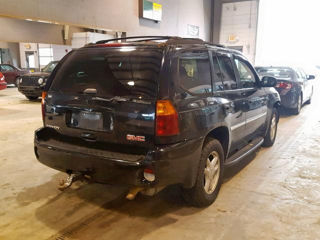 1GKDT13S862181264 - 2006 GMC ENVOY BLACK photo 4