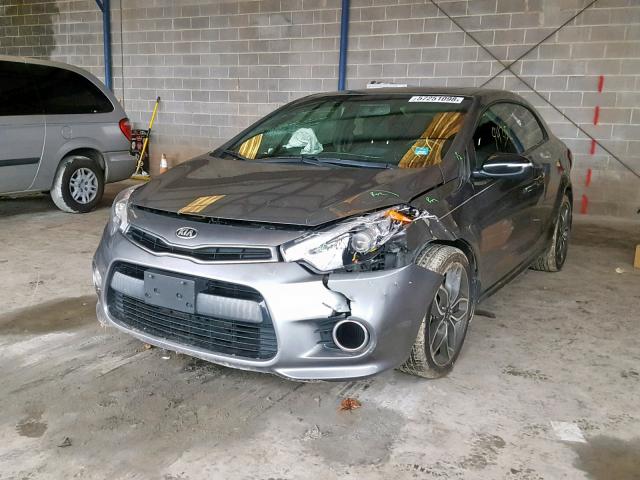 KNAFZ6A35E5227784 - 2014 KIA FORTE SX GRAY photo 2