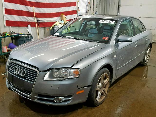 WAUDF78E16A009668 - 2006 AUDI A4 2.0T QU SILVER photo 2