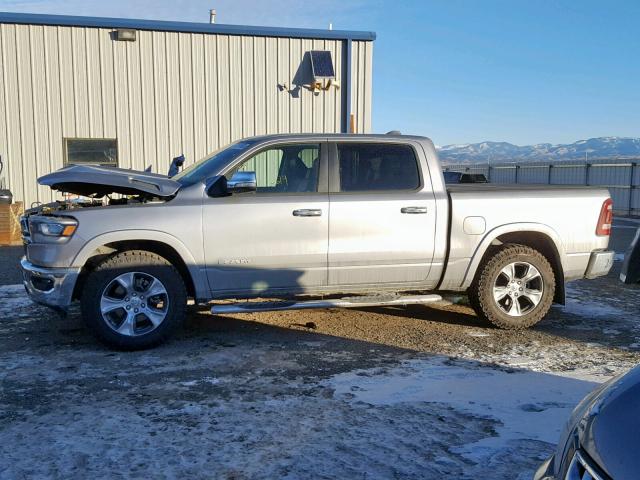 1C6SRFJT6KN504950 - 2019 RAM 1500 LARAM SILVER photo 9