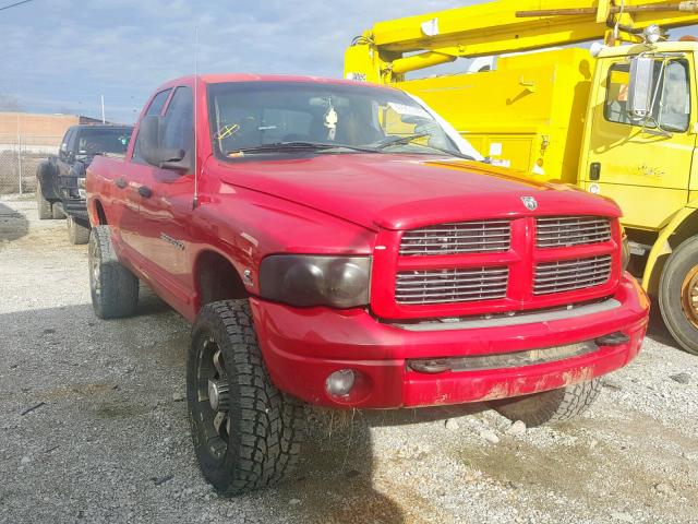 3D7KU28C44G215041 - 2004 DODGE RAM 2500 S წითელი ფოტო 1