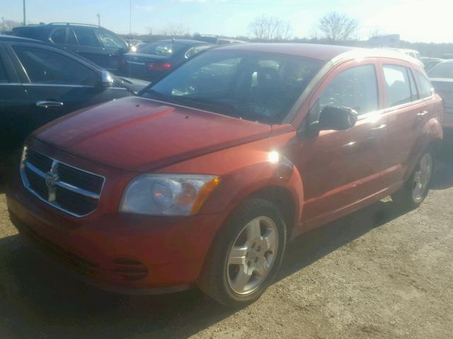 1B3HB48A79D165892 - 2009 DODGE CALIBER SX ORANGE photo 2