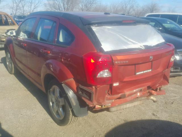 1B3HB48A79D165892 - 2009 DODGE CALIBER SX ORANGE photo 3