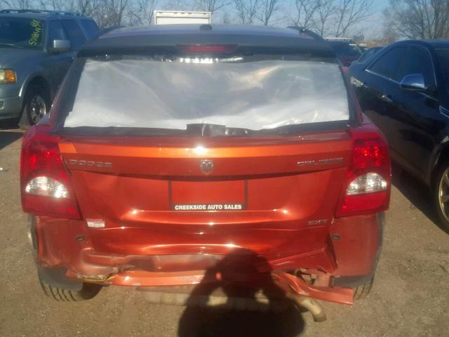 1B3HB48A79D165892 - 2009 DODGE CALIBER SX ORANGE photo 9