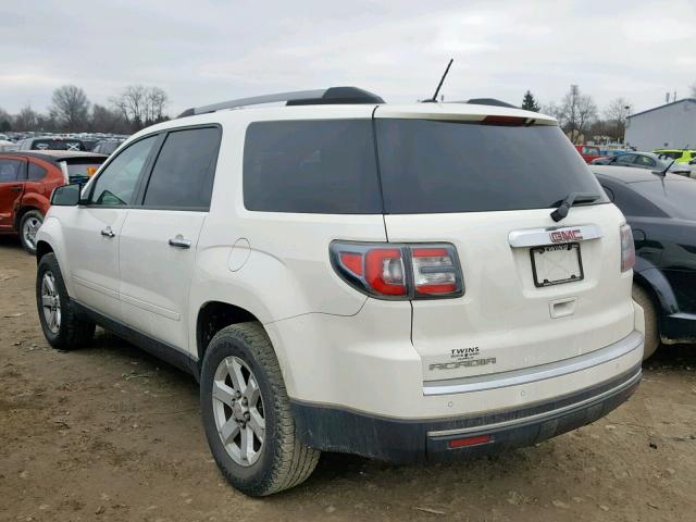 1GKKRPKD4EJ154482 - 2014 GMC ACADIA SLE WHITE photo 3