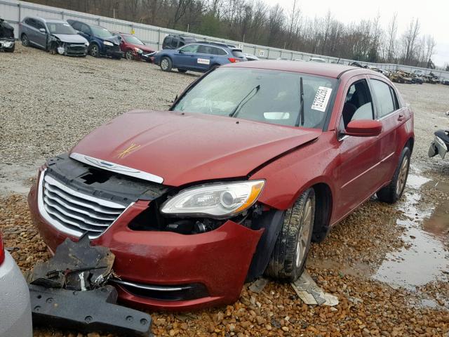 1C3CCBBB3DN714426 - 2013 CHRYSLER 200 TOURIN MAROON photo 2