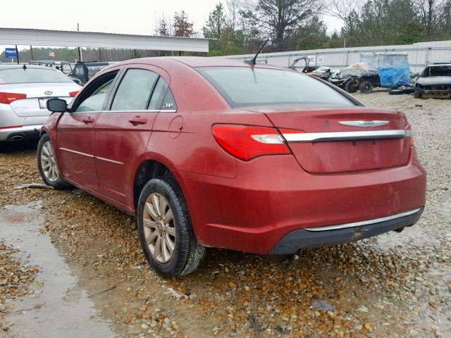 1C3CCBBB3DN714426 - 2013 CHRYSLER 200 TOURIN MAROON photo 3