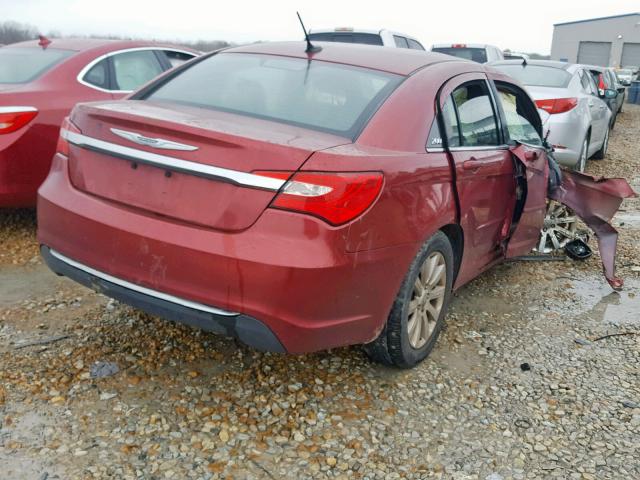 1C3CCBBB3DN714426 - 2013 CHRYSLER 200 TOURIN MAROON photo 4