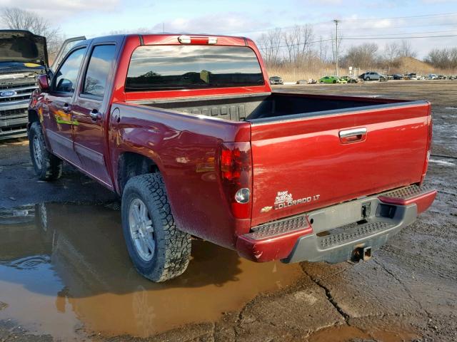 1GCHTCFE1B8118786 - 2011 CHEVROLET COLORADO L RED photo 3