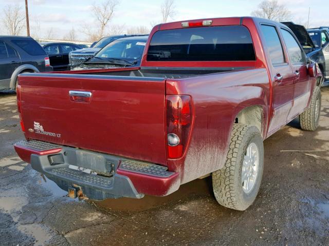 1GCHTCFE1B8118786 - 2011 CHEVROLET COLORADO L RED photo 4