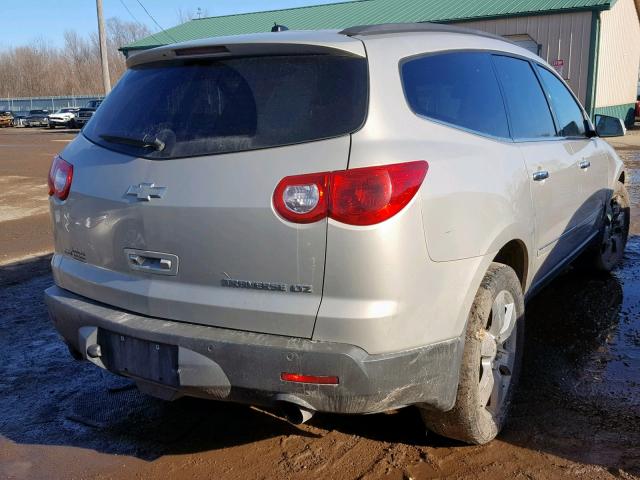 1GNKVLED4CJ140713 - 2012 CHEVROLET TRAVERSE L BEIGE photo 4