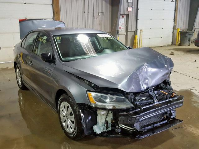 3VW2K7AJ9DM317603 - 2013 VOLKSWAGEN JETTA BASE CHARCOAL photo 1